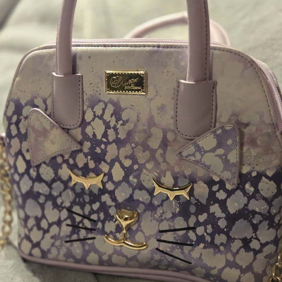 Betsey Johnson Handbags - Betsey Johnson Purple Cat Mini Bag